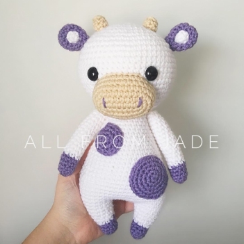 Violet the Cow amigurumi pattern by All From Jade