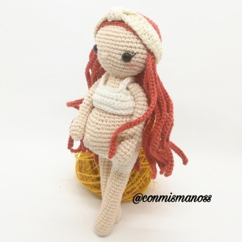 Eva Pregnant amigurumi pattern by Conmismanoss