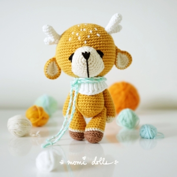 Spotty the Cute Deer amigurumi pattern by Momi Dolls