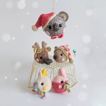 Australian Animal Christmas Bauble Set amigurumi pattern by Belle and Grace Handmade Crochet