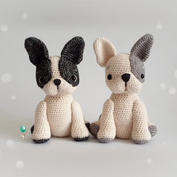 Ellie the Frenchie  amigurumi pattern by Belle and Grace Handmade Crochet