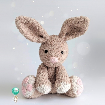 Fluffy the Bunny amigurumi pattern by Belle and Grace Handmade Crochet