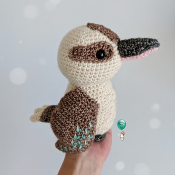 Lou Lou the Kookaburra  amigurumi pattern by Belle and Grace Handmade Crochet