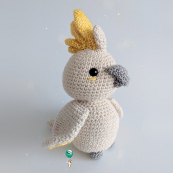 Percy the Cockatoo amigurumi pattern by Belle and Grace Handmade Crochet