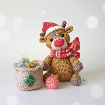 Romeo the Reindeer amigurumi pattern by Belle and Grace Handmade Crochet