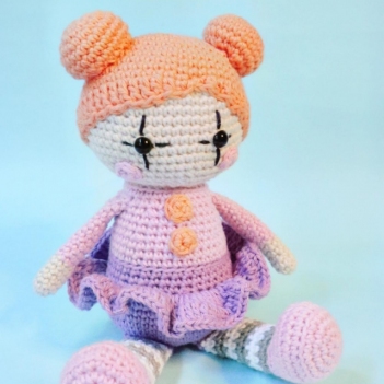 Clara the Clown Doll amigurumi pattern by Cara Engwerda