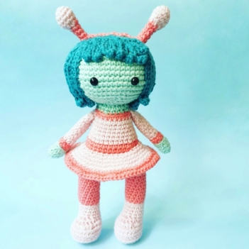 Rosie the Cosmic Girl amigurumi pattern by Cara Engwerda