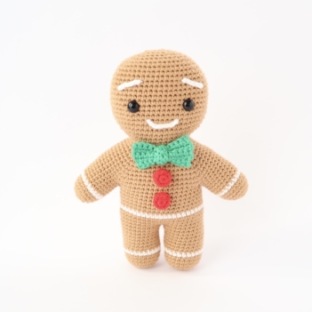 Gingerbread Man amigurumi pattern by Smiley Crochet Things
