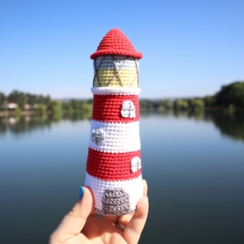 Lighthouse amigurumi pattern by Smiley Crochet Things