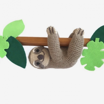 Sebastian the Sloth  amigurumi pattern by Smiley Crochet Things