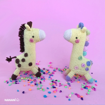 Baby Giraffe amigurumi pattern by Nanani