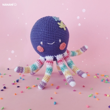 Baby Octopus amigurumi pattern by Nanani