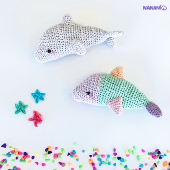 Didi the dolphin  amigurumi pattern by Nanani