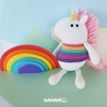 Unico the Unicorn amigurumi pattern by Nanani