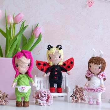 Spring Trio amigurumi pattern by Kreatyvchen