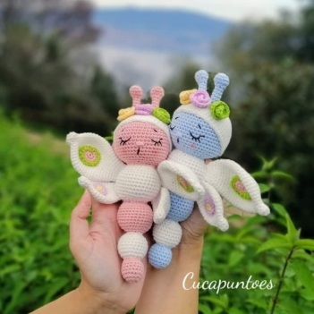 Leti the butterfly amigurumi pattern by Cucapuntoes