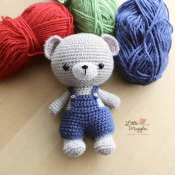Little Teddy amigurumi pattern by Little Muggles