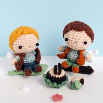 Fairy boys amigurumi pattern by The Wandering Deer