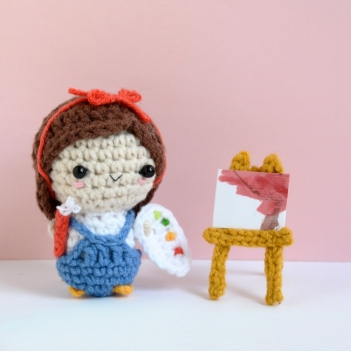 The Artist amigurumi pattern by The Wandering Deer