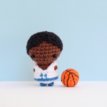 The Basketball Player amigurumi pattern by The Wandering Deer