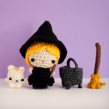 The Witch amigurumi pattern by The Wandering Deer