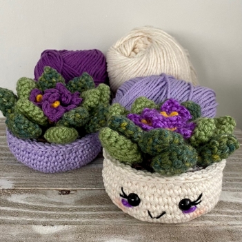 African Violet  amigurumi pattern by Cloud 9 Knots