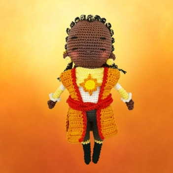 Salim the Sun boy amigurumi pattern by Lise & Stitch