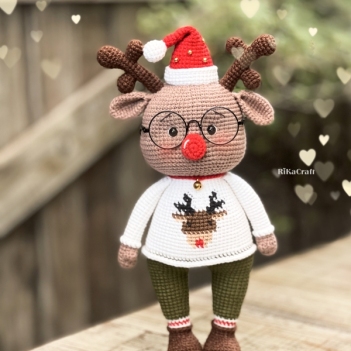 Reindeer Christmas amigurumi pattern by RikaCraftVN