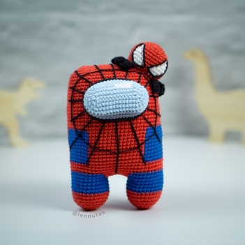 Among Us Spiderman amigurumi pattern by Lennutas