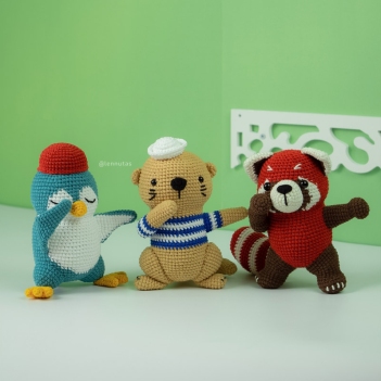 Dabbing Animals 1 amigurumi pattern by Lennutas