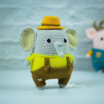 Elephant the Farmer amigurumi pattern by Lennutas