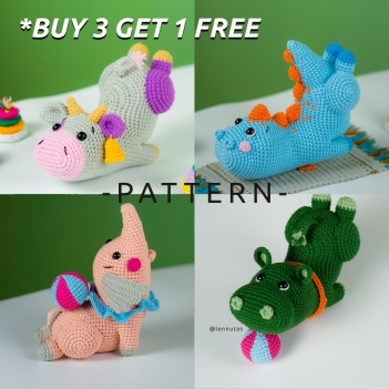 Yoga Animals Collection amigurumi pattern by Lennutas