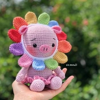 Hana babi piggy amigurumi pattern by rinmeow21