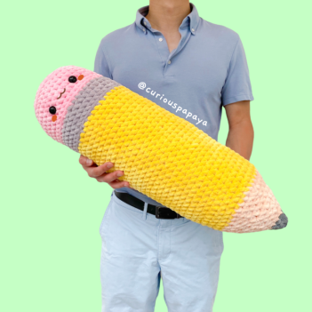 Giant Pencil amigurumi pattern by Curiouspapaya