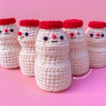 Yogurt Drink amigurumi pattern by Curiouspapaya