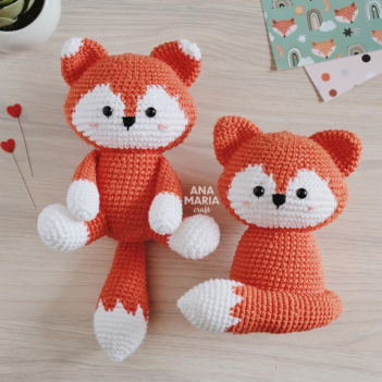 Crafty, the Fox amigurumi pattern by Ana Maria Craft