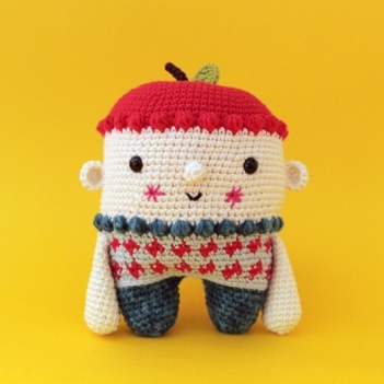 Nui, the apple child amigurumi pattern by Kurumi