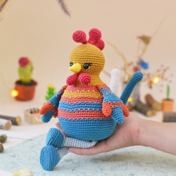 Rico the rooster amigurumi pattern by LaCigogne