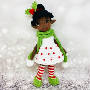 Christmas elf Ella amigurumi pattern by Fluffy Tummy