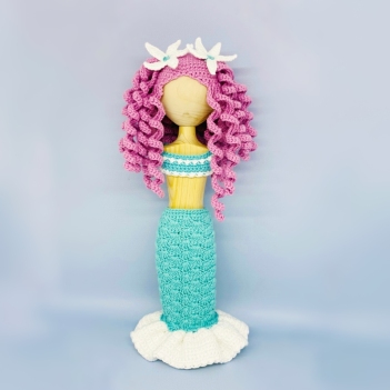 Mermaid Outfit amigurumi pattern by Fluffy Tummy