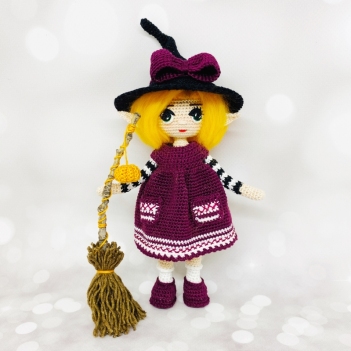 Trixie the Witch amigurumi pattern by Fluffy Tummy