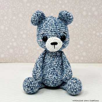 Fudge the Bear amigurumi pattern by Whimsical Yarn Creations