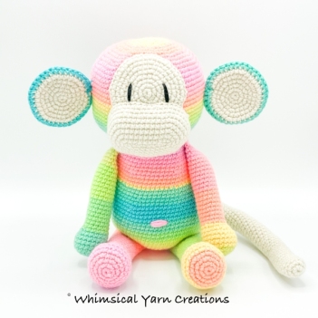 Louie the Monkey amigurumi pattern by Whimsical Yarn Creations