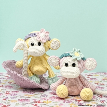 Louisa the Monkey amigurumi pattern by Whimsical Yarn Creations