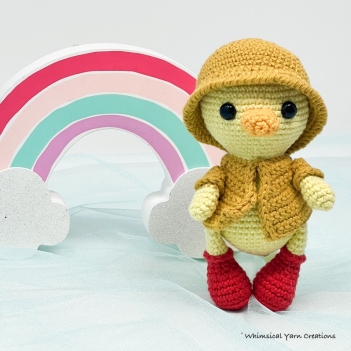 Puddles the Duck amigurumi pattern by Whimsical Yarn Creations