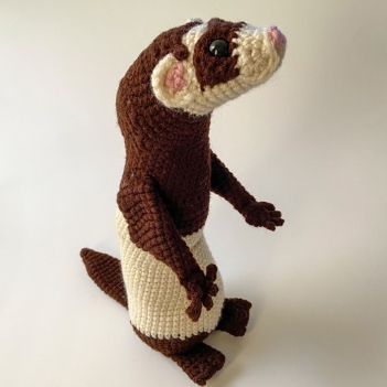 Fidget the Ferret amigurumi pattern by Critter-iffic Crochet