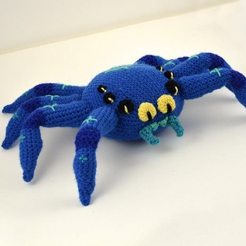 Big Fat Blue Spider! amigurumi pattern by The Flying Dutchman Crochet Design