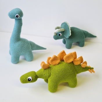 Dinosaurs Set amigurumi pattern by The Flying Dutchman Crochet Design