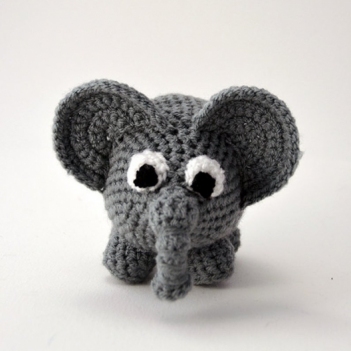 Elephant amigurumi pattern by The Flying Dutchman Crochet Design