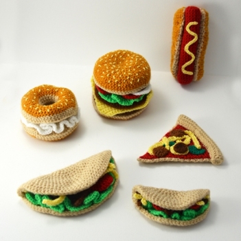 Fast Food Collection amigurumi pattern by The Flying Dutchman Crochet Design